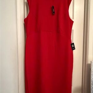 Express Vibrant Red Midi Dress